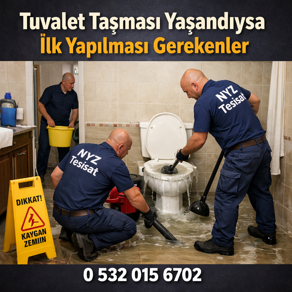 Tuvalet Taşması Yaşandıysa İlk Yapılması Gerekenler