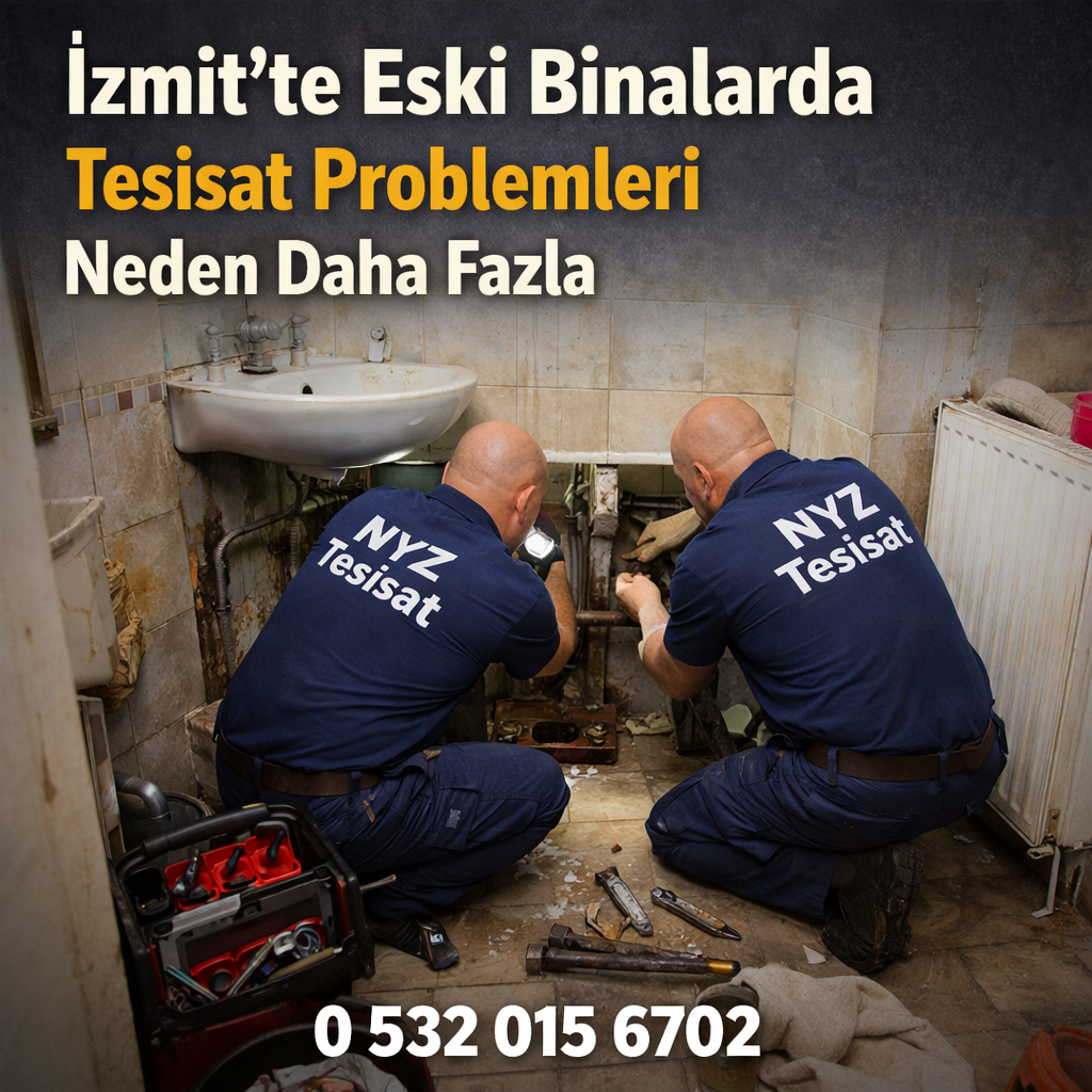 İzmit’te Eski Binalarda Tesisat Problemleri Neden Daha Fazla