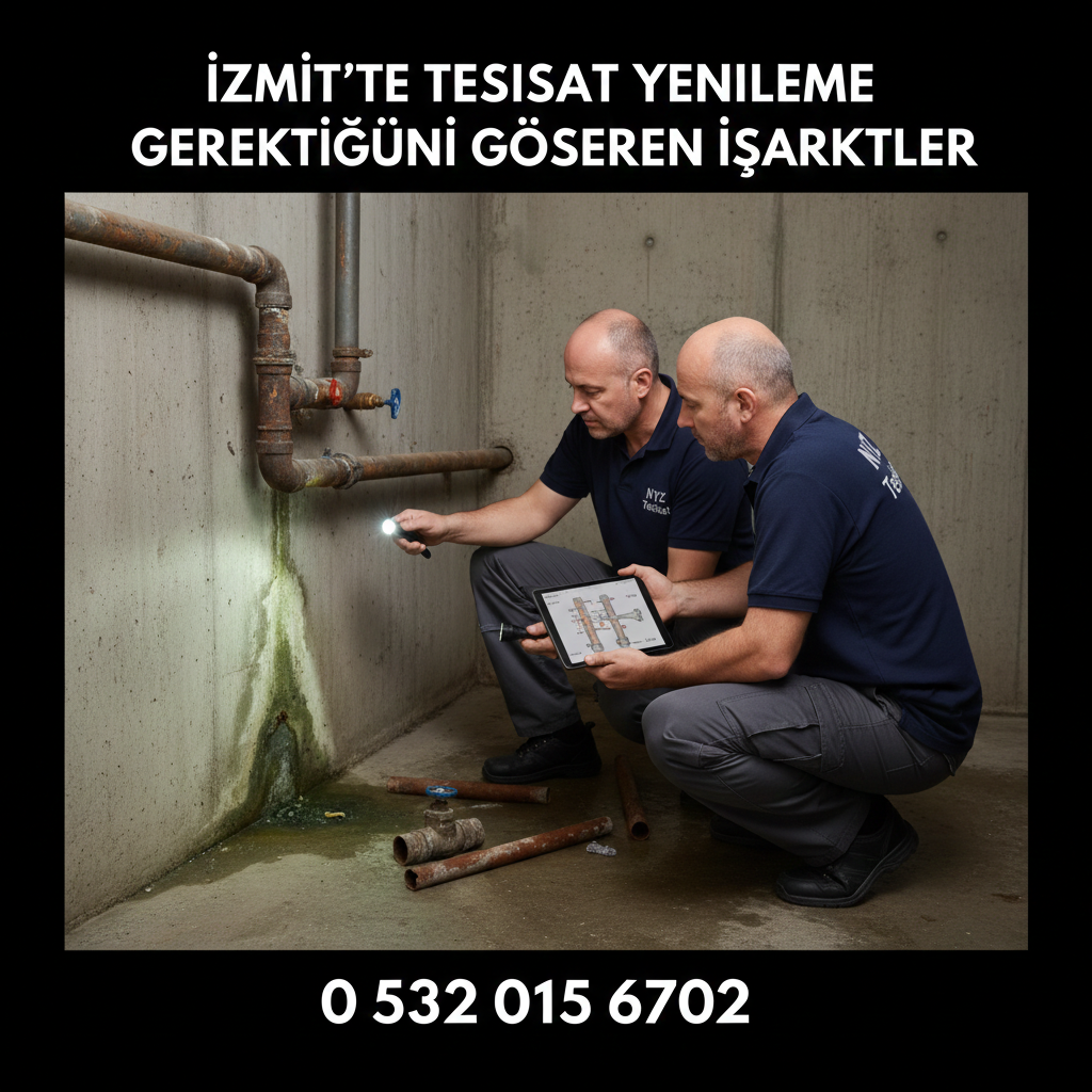 İzmit’te Tesisat Yenileme Gerektiğini Gösteren İşaretler