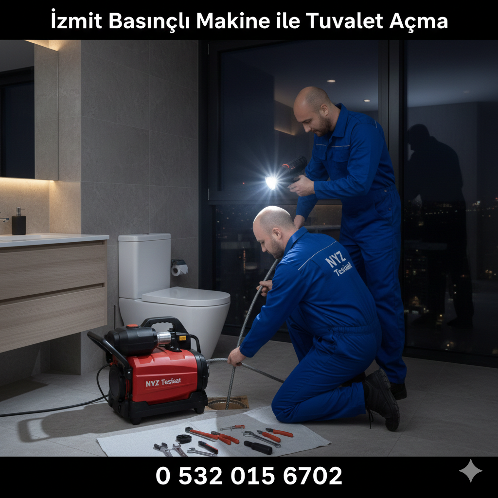 İzmit Basınçlı Makine ile Tuvalet Açma