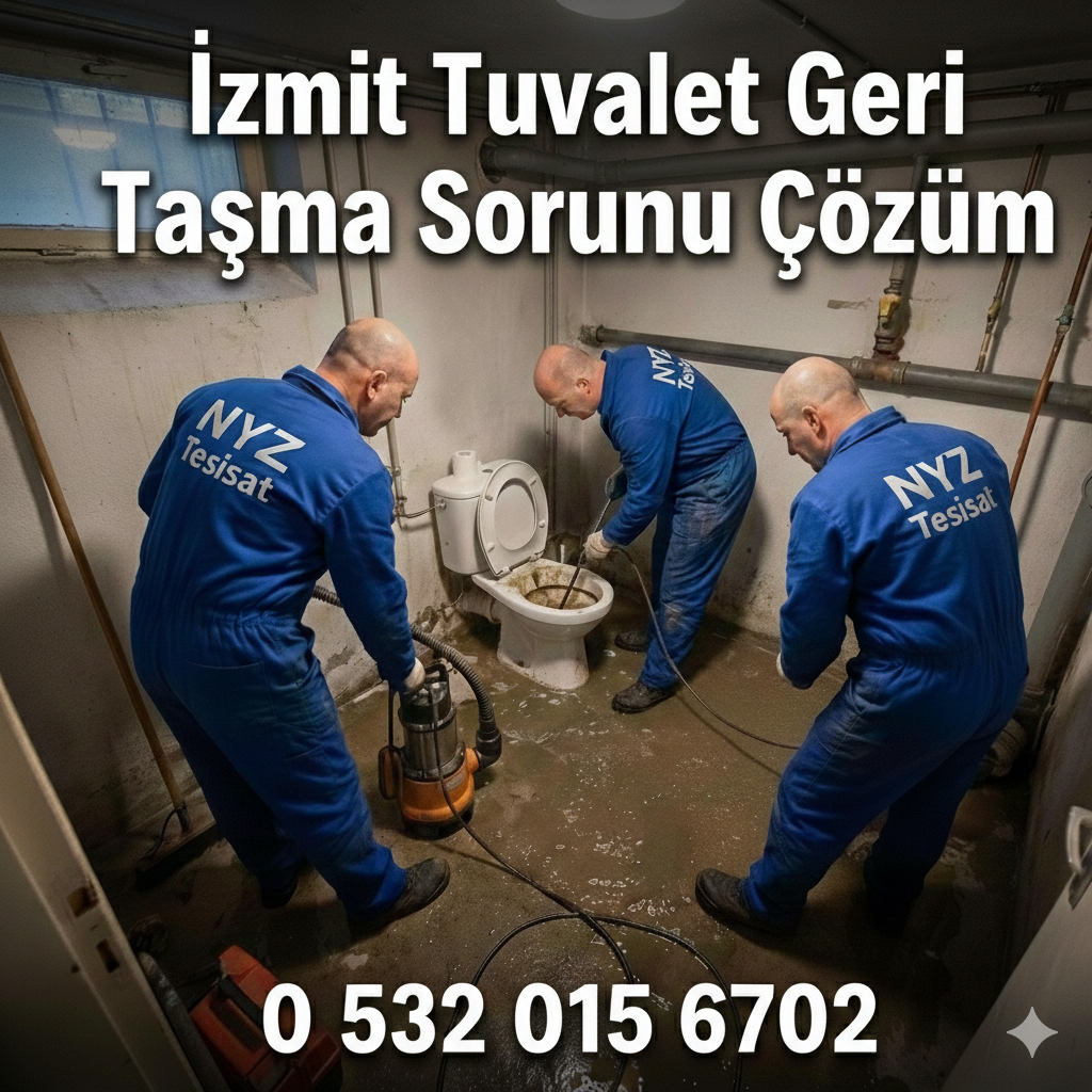 İzmit Tuvalet Geri Taşma Sorunu Çözüm