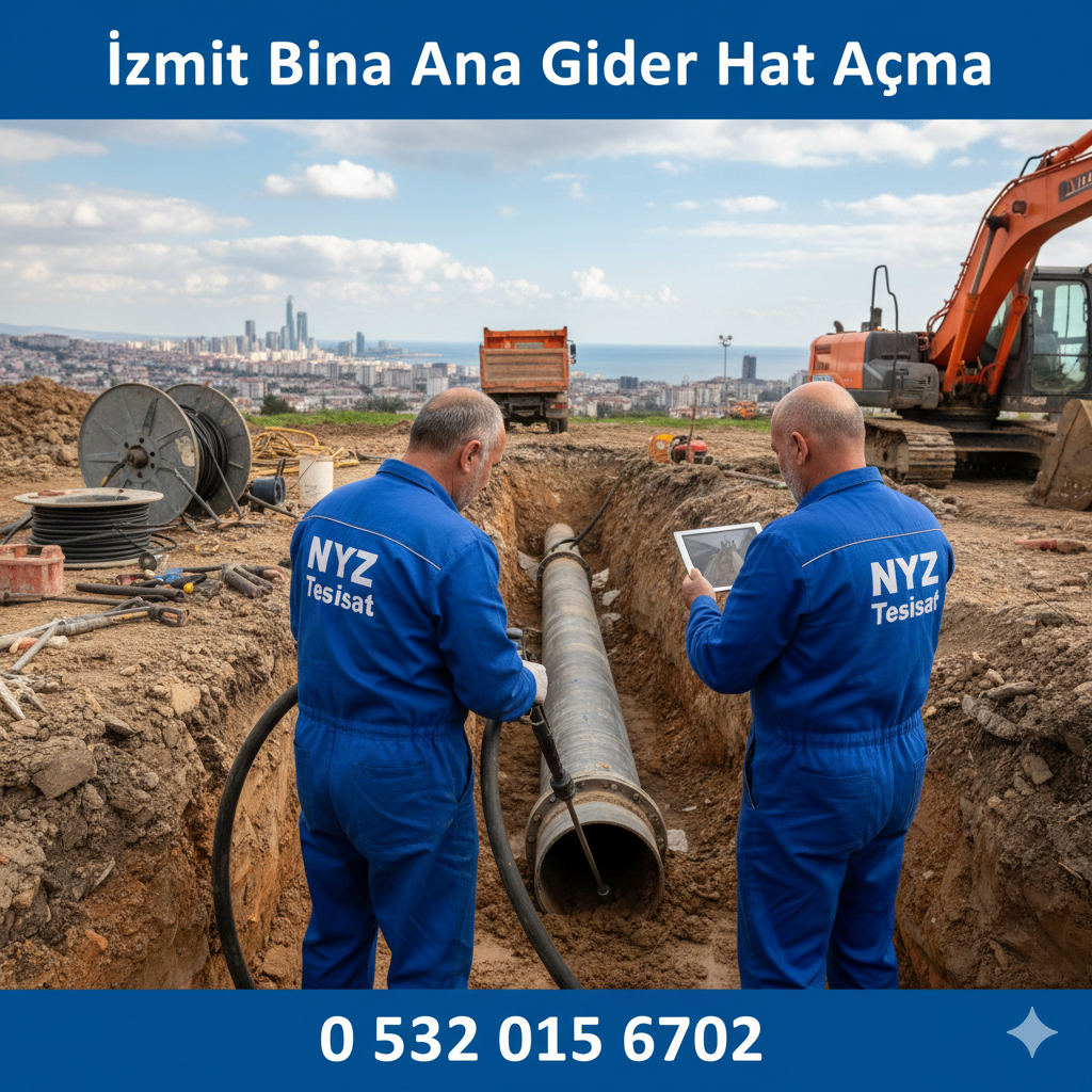 İzmit Bina Ana Gider Hat Açma