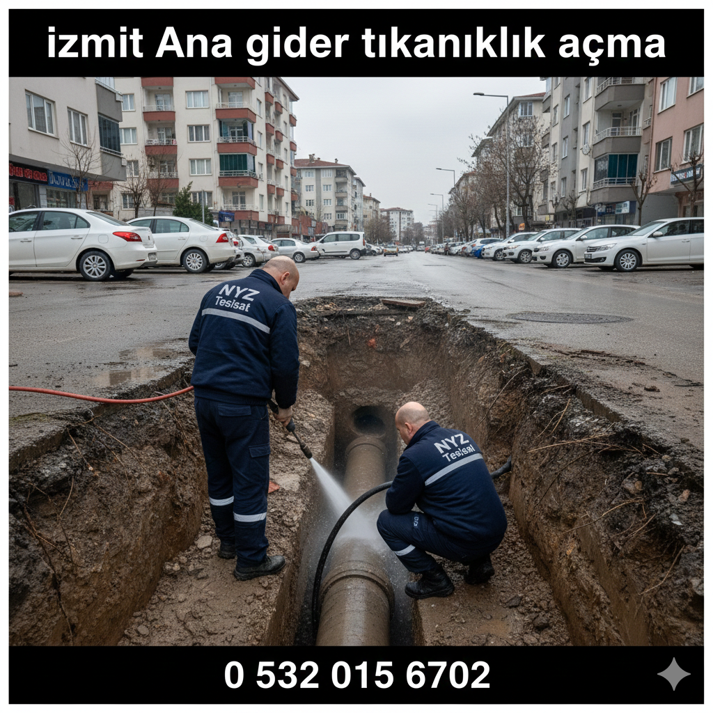 İzmit Ana Gider Tıkanıklık Açma