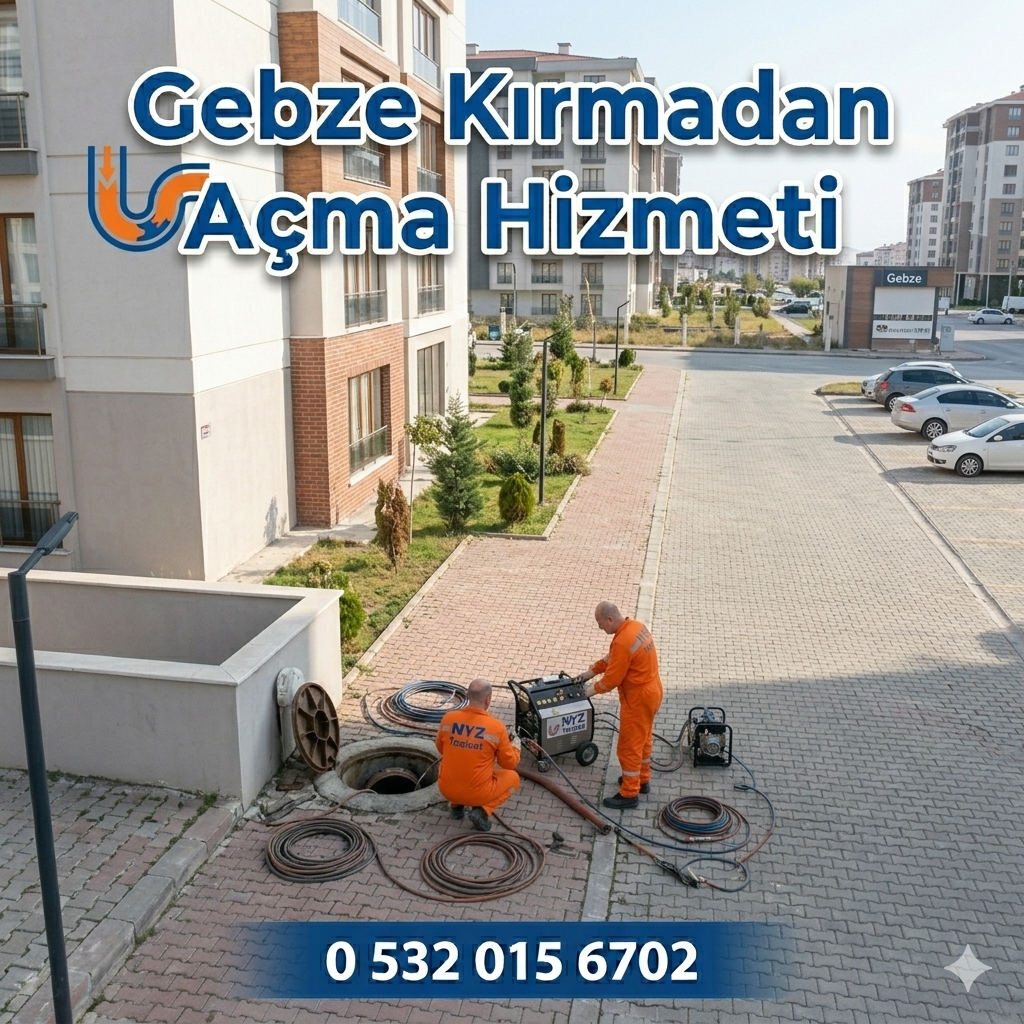 Gebze Kırmadan Tıkanıklık Açma Hizmeti